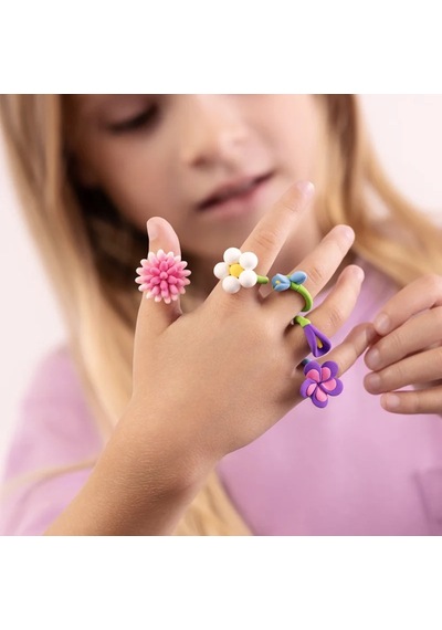 Hey Clay Yaratıcı Kil Seti - Flower Rings Çok  Renkli