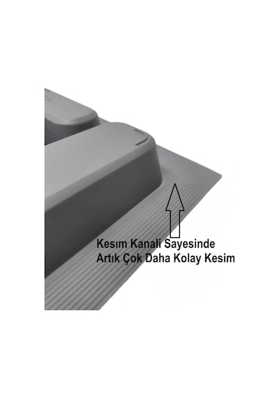 Çekmece İçi Kaşıklık Ve Kepçelik Organizer Seti 55x49 Cm 50x40 Cm'e Kadar Kesilebilir Gri