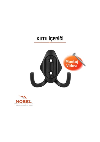 Has Askı, Metal Vestiyer Askısı, Matsiyah, Duvar Ve Dolap Askılığı 5'li Set Vidalı Matsi Yah
