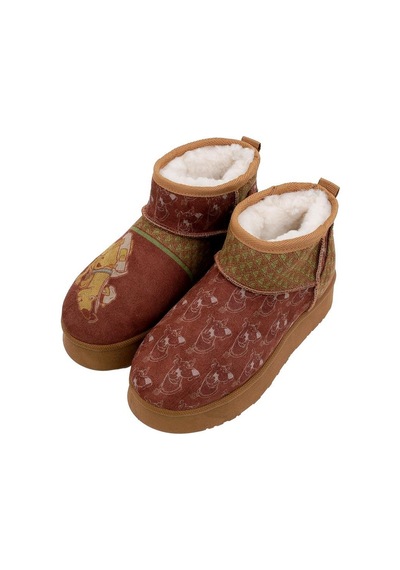 Kadın Vegan Deri Kahverengi Bilekte Bot - Camping Scooby Doo Tasarım Multicolor Kadın Vegan Deri Kahverengi Bilekte Bot - Camping Scooby Doo Tasarım Multicolor
