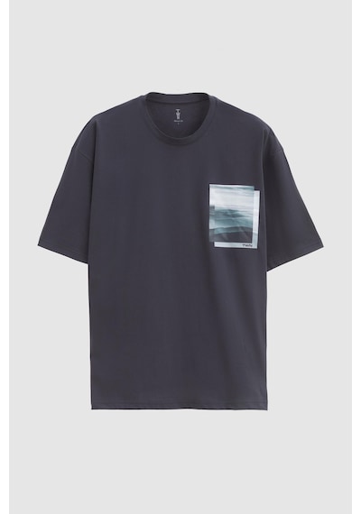 Twn Oversize Antrasit Baskılı %100 Pamuk T-shirt 2ec14ort05210 Antrasit