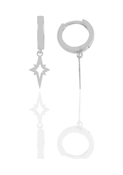 Söğütlü Silver Gümüş Kuzey Yıldızı Küpe Barcode Gold - Rose Gold - Rodyum