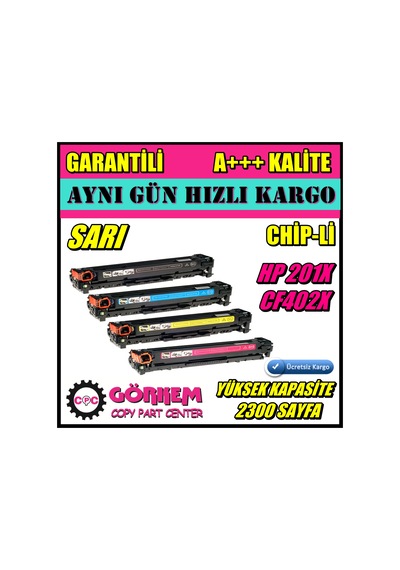 Hp M277 / M277Dw Toner Sarı (Cf402X-Cf201A)