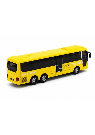 Çek Bırak Tour Bus Oyuncak Otobüs 15 Cm Sarı