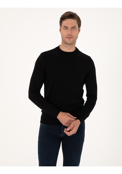 Pierre Cardin Erkek Siyah Kazak /triko 50315456-vr046 Siyah