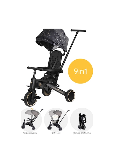 Merkür Bebe Hawk Üç Tekerlekli Bebek Ve Çocuk Bisikleti Premium Gold Gold