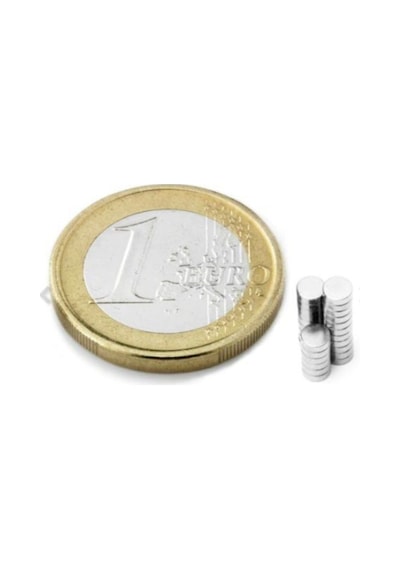 100 Adet Neodyum Mıknatıs 3x1,5 Mm N35 Güçlü Yuvarlak Magnet Mini Disk Mıknatıs