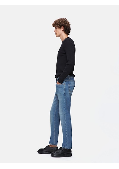 Ltb Hollywood Y Düz Paça Orta Bel Jean Pantolon 010095156916109 4114 Mavi