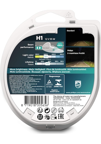 Philips H1 Ampul Xtreme Vision Pro150 X-treme +%150 Fazla Işık
