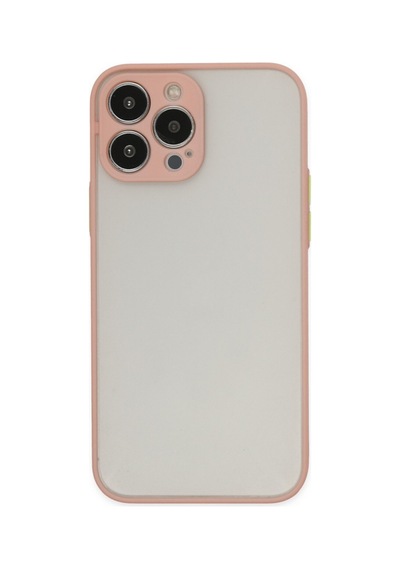 Apple iPhone Uyumlu 13 Pro Max Kılıf Montreal Silikon Kapak - Pembe Bz8683140307776