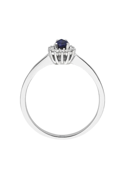Sirius Baget Pırlanta Ve Damla Safir Taşlı Modern Yüzük 0817R0305