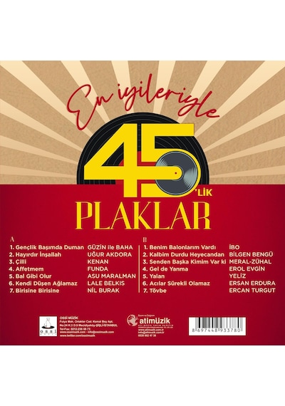 En İyileriyle 45'lik Plaklar Plak