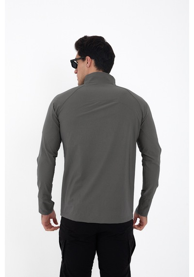 Camp Scoutland Camp136 Outdoor Tactical Su iticili Erkek Gri Taktik Sweatshirt Gri