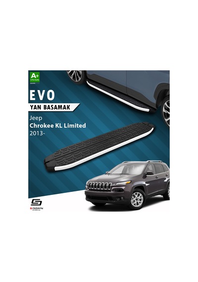 S-dizayn Jeep Cherokee Kl Evo Aluminyum Yan Basamak 173 Cm 2013 Üzeri