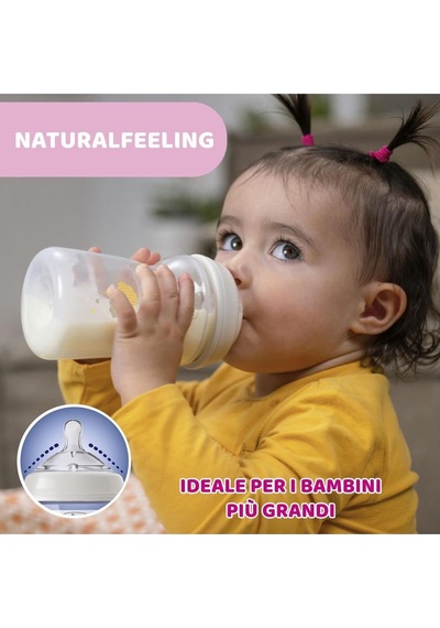 Chicco Natural Feeling Pp Biberon 330Ml Desenli