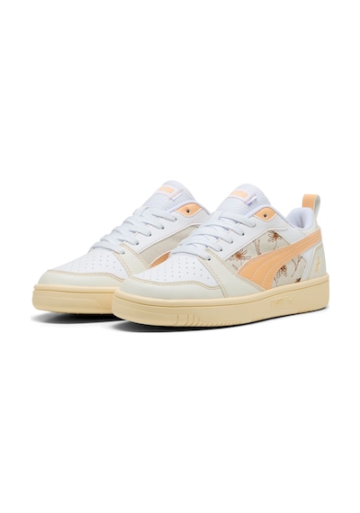 Puma Rebound V6 Unisex Low Flowers Spor Ayakkabı 400714 02 Açık Beyaz Puma Rebound V6 Unisex Low Flowers Spor Ayakkabı 400714 02 Açık Beyaz
