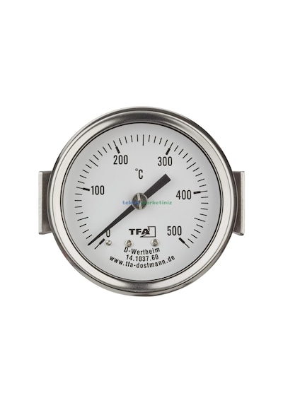 Teknikmarketiniz Ø60mm 500 C 1,5 Metre Kablo Fırın Termometresi