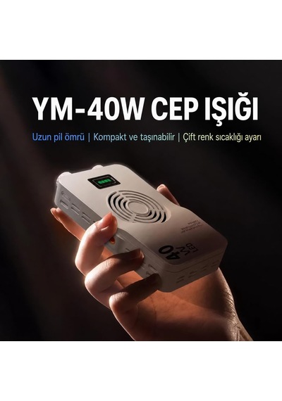 40w Led Cep Fotoğraf Işığı 3000-7000k Crı 95+ Type-c Cmd-201
