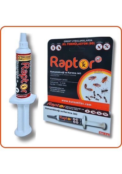 Kulsan Raptor Hamam Böceği & Karınca Jeli 5 G Güçlü Jel Yem, Ev & İş Yeri İçin