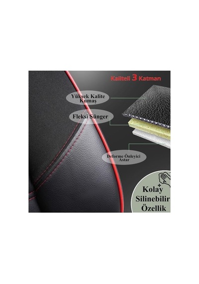 Renault Clio 5 Araçlara Uyumlu Tam Takım Star K Model Oto Koltuk Kılıfı
