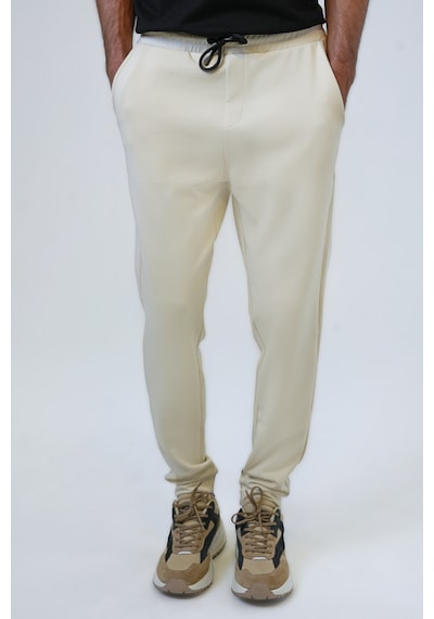 Back And Bond Bej Regular Fit Pamuklu Beli Bağcıklı Jogger Pantolon Çok Renkli