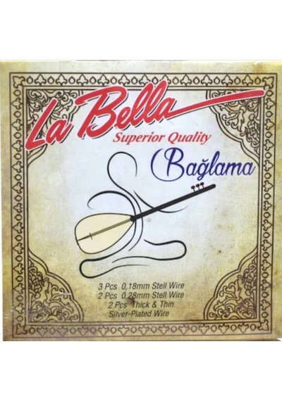 La Bella Kısa Sap Bağlama Teli+Mızrap