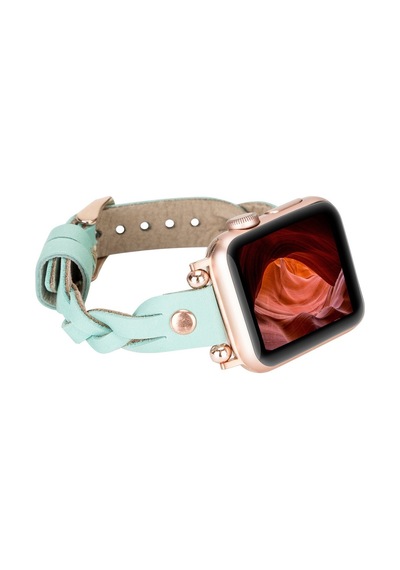 Apple Uyumlu Watch    Deri Kordon Wanda 38-40-41mm Rt Brn7