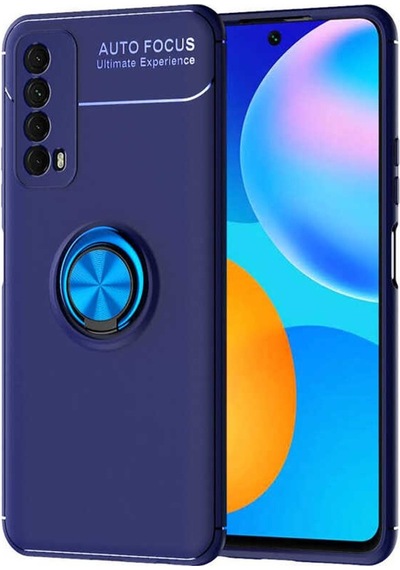 Huawei P Smart 2021 Kılıf Zore Ravel Yüzüklü Silikon Kılıf
