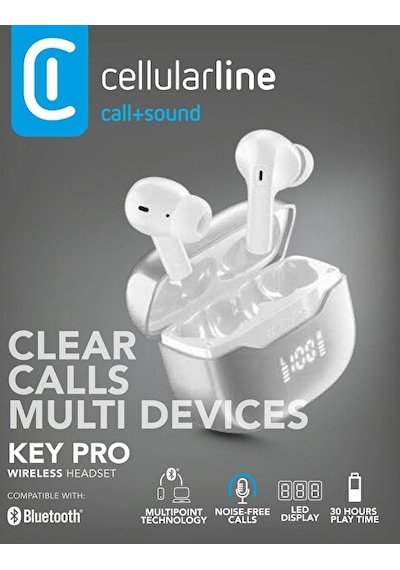 Cellularline KEY PRO ENC Bluetooth 5.4 Kulak İçi Kulaklık