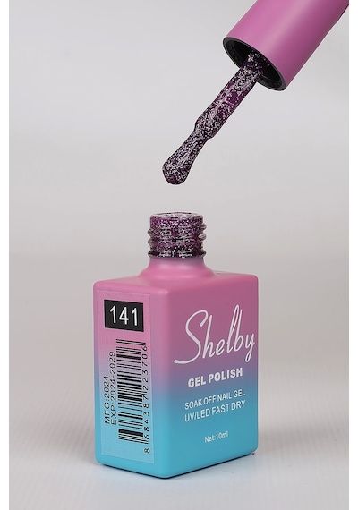 Shelby 10 Ml. A141 Renkli Işıltılı Kalıcı Oje
