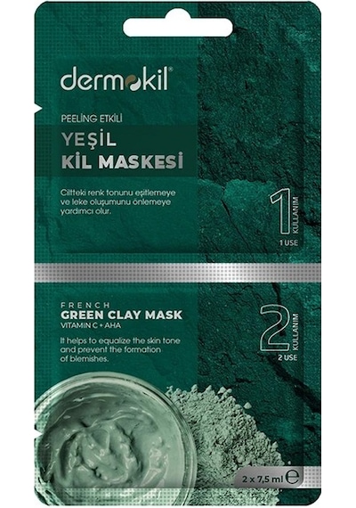 Dermokil Peeling Etkili Yeşil Kil Maskesi