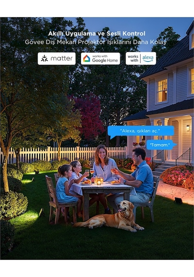 Govee Dış Mekan Projektör Aydınlatma2 - 4'lü Paket