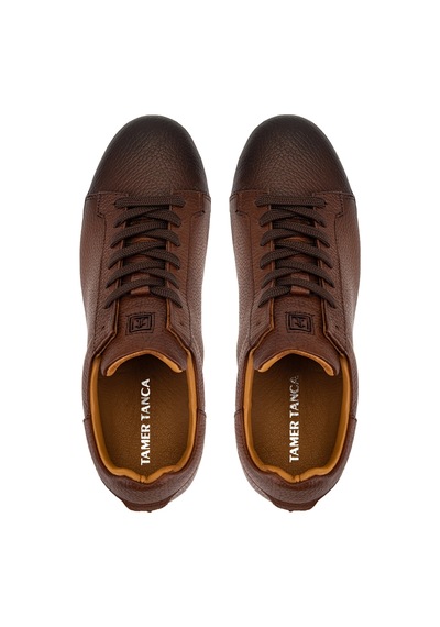 Tamer Tanca Erkek Hakiki Deri Kahverengi Sneakers & Spor Ayakkabı 1212 2501 Erk Ayk Y26 Kahve Fltr