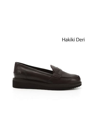 Gönderi(R) Gönderi R Kahve Antik Dolgu Taban Hakiki Deri Loafer Ayakkabı Kahverengi