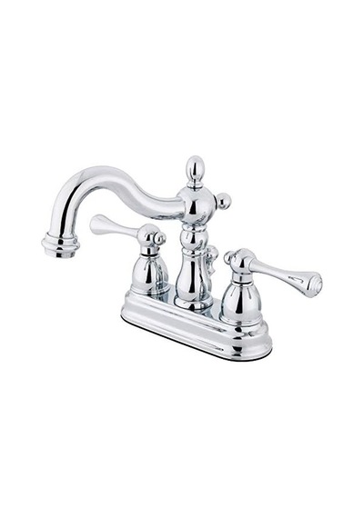 Brass Ks1601bl Heritage Merkez Seti Pirinç Açılır Lavabo Bataryası, Krom