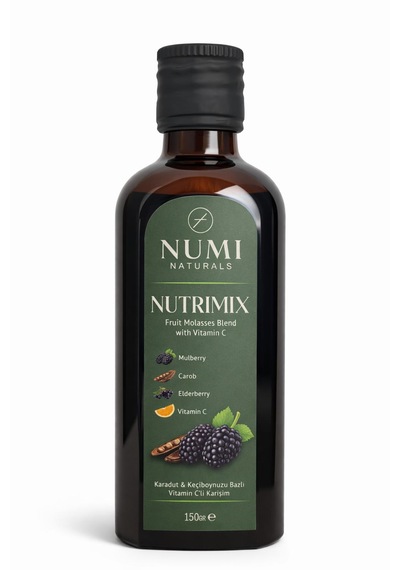 Nutrimix Karadut & Keçiboynuzu Pekmezli Bitkisel Karışım C Vitaminli Katkısız 150 Gr
