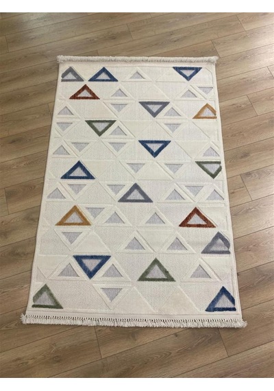 Çam Halı Enti Halı Polo 7804 Multi İskandinav Desenli Renkli Makine Halısı