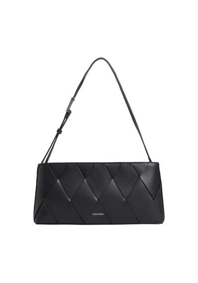 Calvin Klein Ck Woven Elongated S, Beh Siyah Kadın Çanta