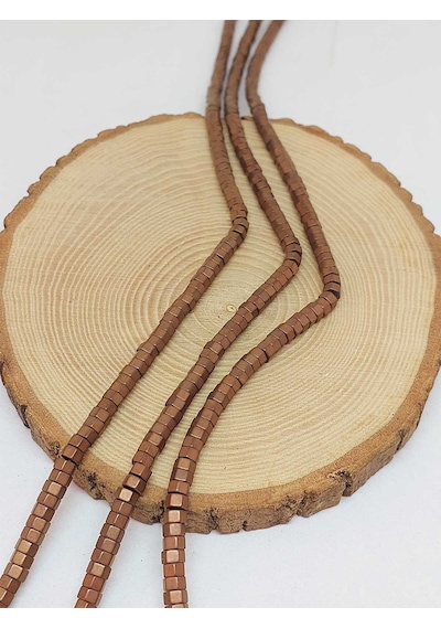 Yasamtohumu Hematit Taşı Şekilli Dizi 3x5mm 54654 Çok Renkli
