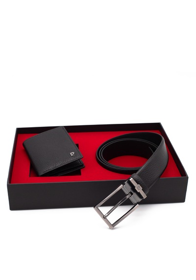 Pierre Cardin Deri Cüzdan & Kemer İkili Set Pc100f-1335s36 Siyah