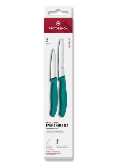 Victorinox 6.7114.2c1 Swiss Classic 2li Bıçak Set, Yeşil Çok Renkli
