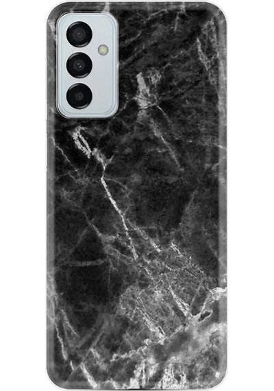 Samsung Uyumlu Galaxy A04S Kilif Resimli Silikon Kara Mermer 1375 556613129