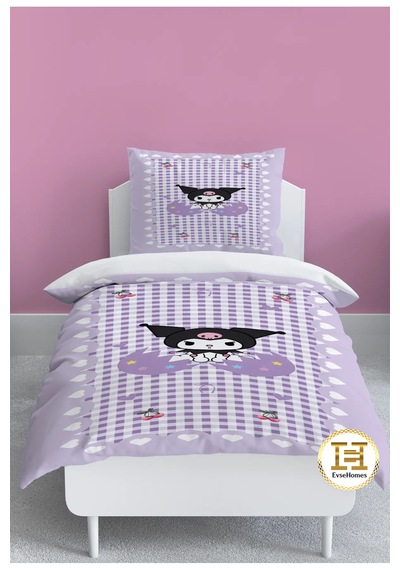Dijital Baskı Kuromi Desen Nevresim