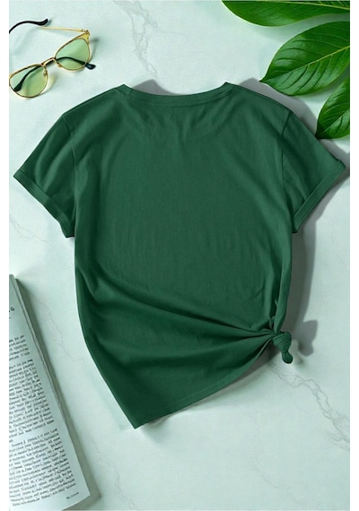 Uyguntarz Unisex From You Baskılı Tasarım Tshirt Yeşil