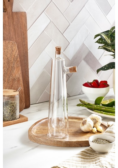 Karaca Sierra Cam Yağdanlık Ve Sirkelik 220 Ml Şeffaf