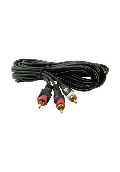 Powermaster Pm-648 2 Rca Erkek + 3.5 Mm Stereo Erkek 3 Metre Kablo