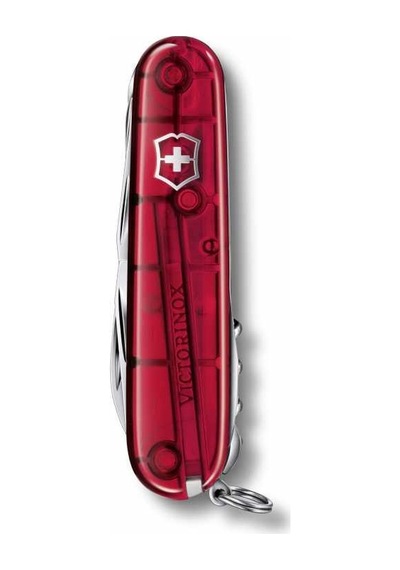Victorinox Kamp Çakı 1.3713.T Huntsman 15 Fonk Şeffaf Kırmızı İsviçre Kırmızı