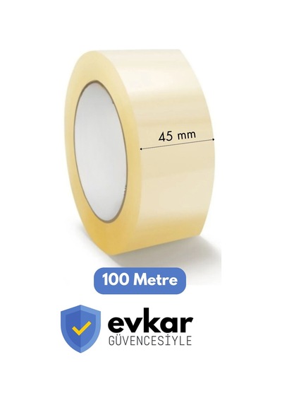 Evkar Koli Bandı 45 Mm X 100 Mt 1. Kalite Eksiksiz 100 Metre 1