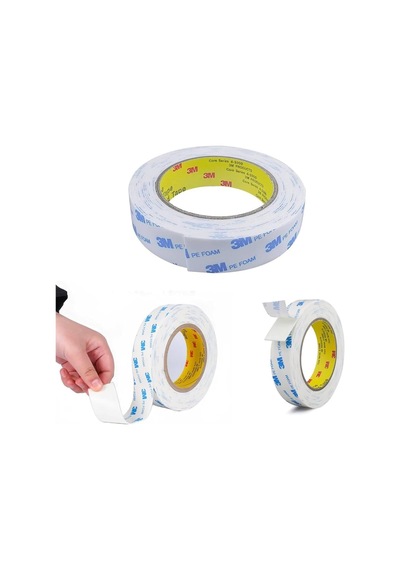 3m Yapışkanlı Akrilik Çift Taraflı Bant, Genişlik 15 Mm - Uzunluk 4,5 Metre Köpük Bant