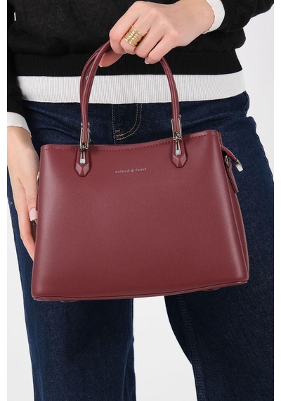 Silver Polo Sp1233 Kadın El Çantası Cilt Bordo-bordo